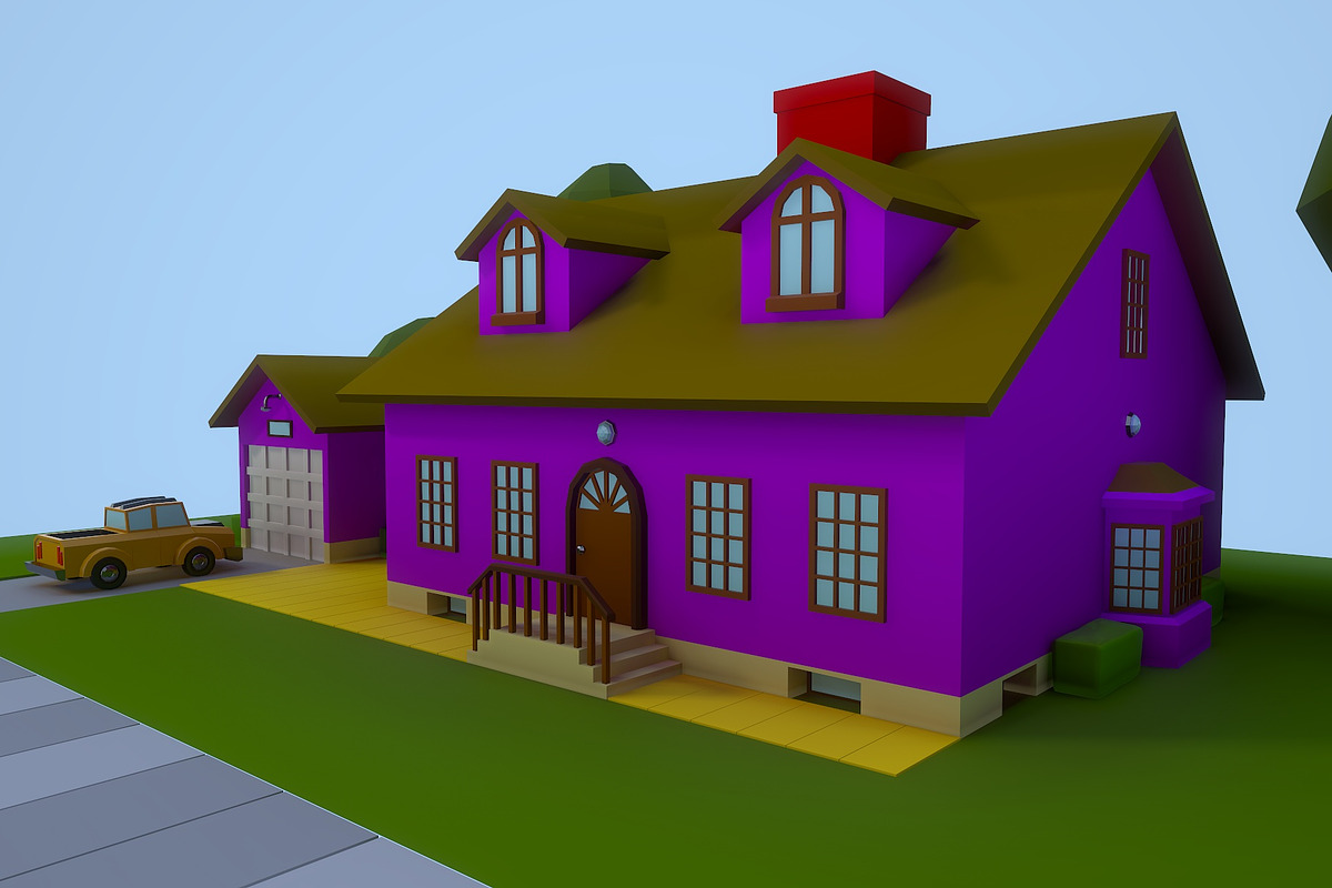Low Poly House 2, an Architecture 3D Model by Midgardians (Photo 2 of 14)