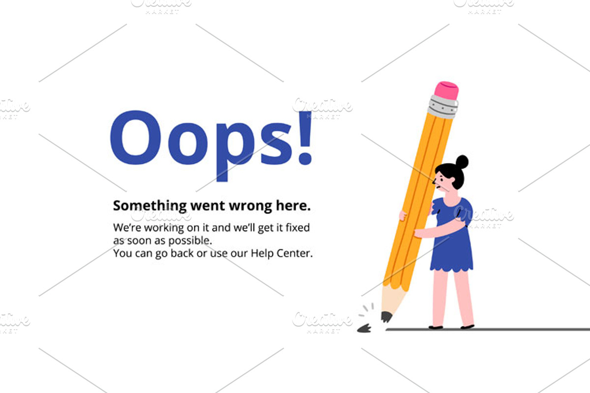Error pages, a Templates & Theme by Stolenpencil (Photo 3 of 7)