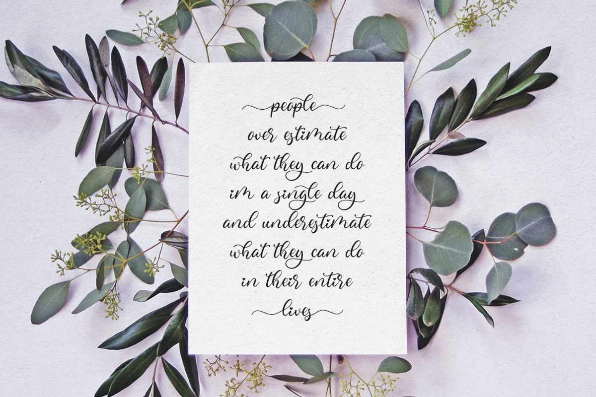 Abigail, a Script Font by Hustletter (Photo 6 of 13)