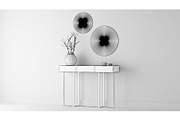 Entry Table D - Vase and Mirrors, a Furniture 3D Model by 3DCargo (Thumbnail 6 of 6)