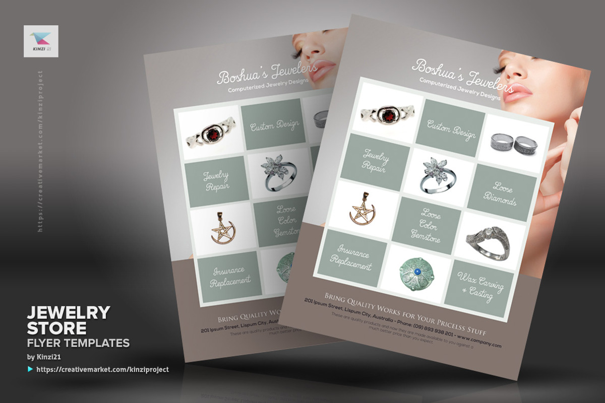 Jewelry Store Flyer, a Flyer Template by kinzi21 (Photo 4 of 4)