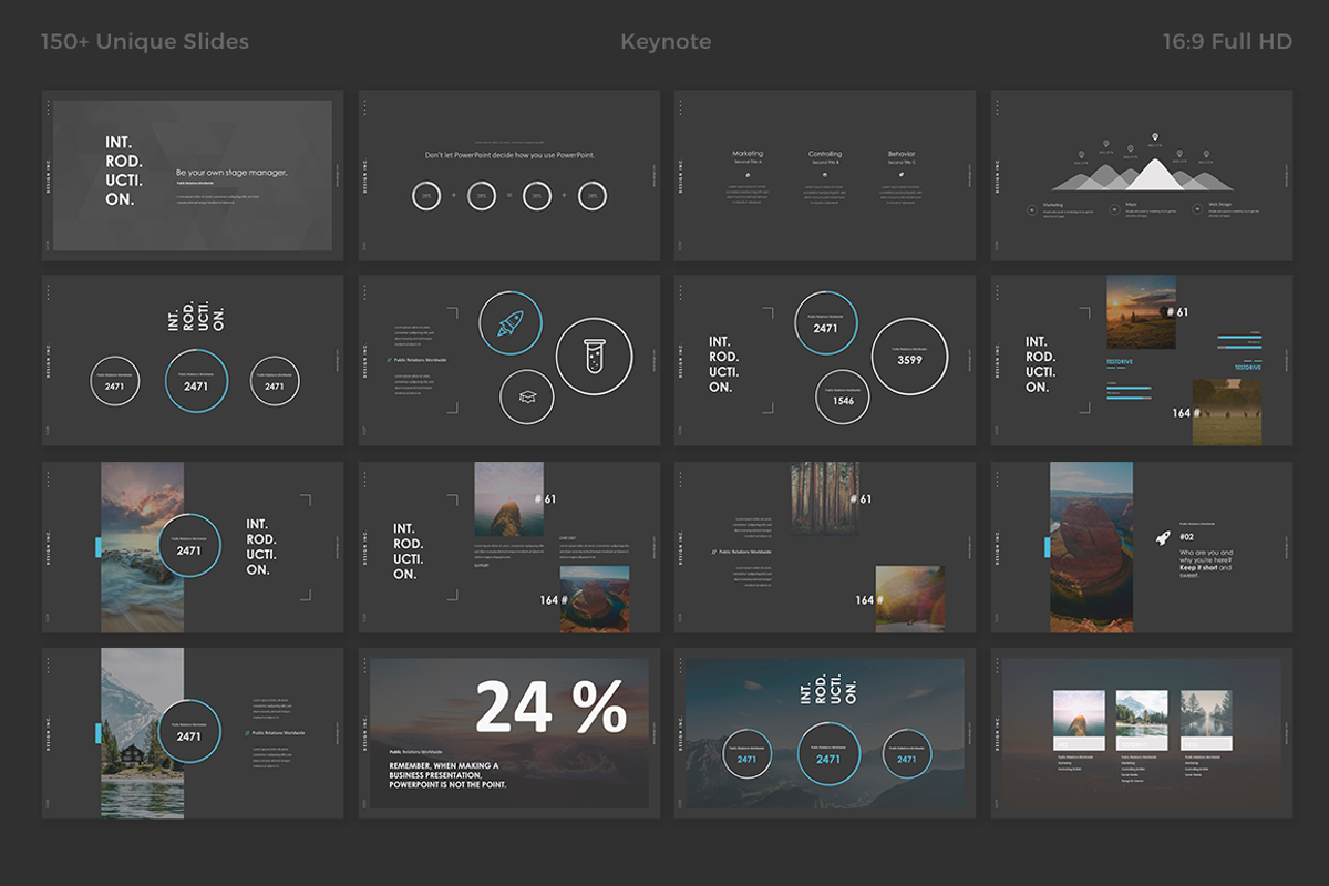 DARK Keynote Template, a Presentation Template by Haluze (Photo 3 of 10)