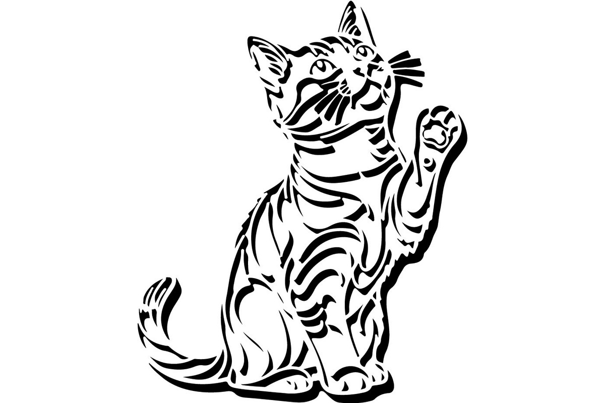 Cute Cat Silhouette Mega Vector Bund, an Animal Illustration by Designer_Momina (Photo 19 of 34)