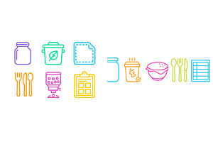 Creative and vibrant icons, an Illustration by ZinetroN