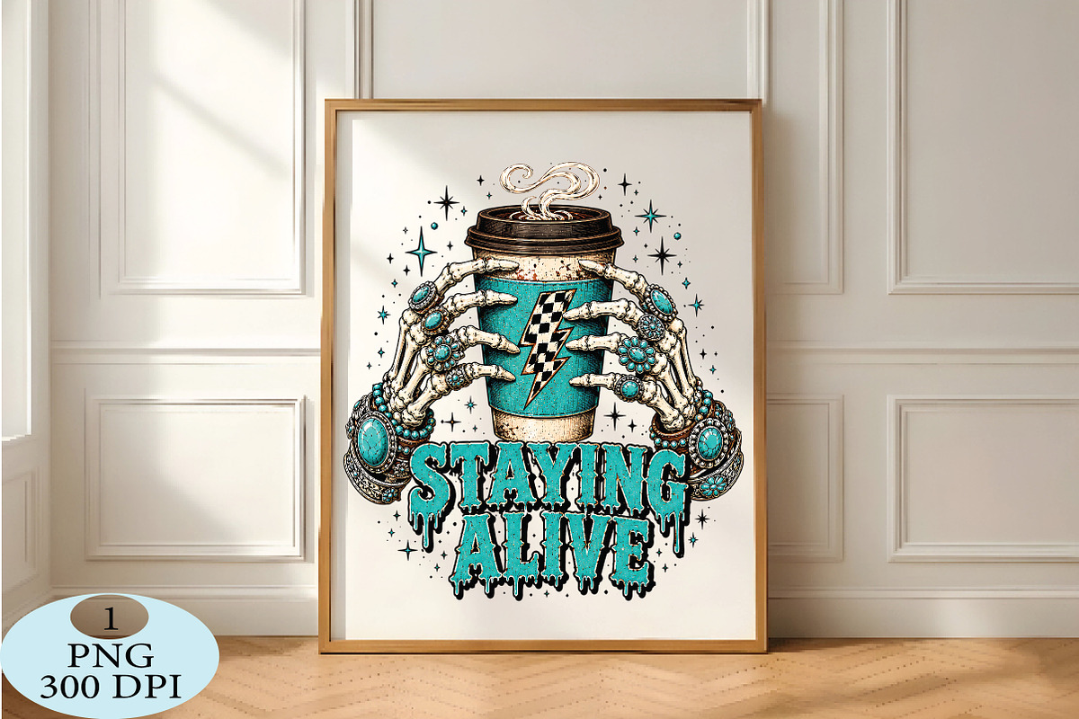 Retro Staying Alive Png, a Seasonal Illustration by Daily.Designs (Photo 5 of 5)