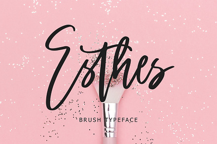 Esthes Brush Script Typeface, a Script Font by Giant Design