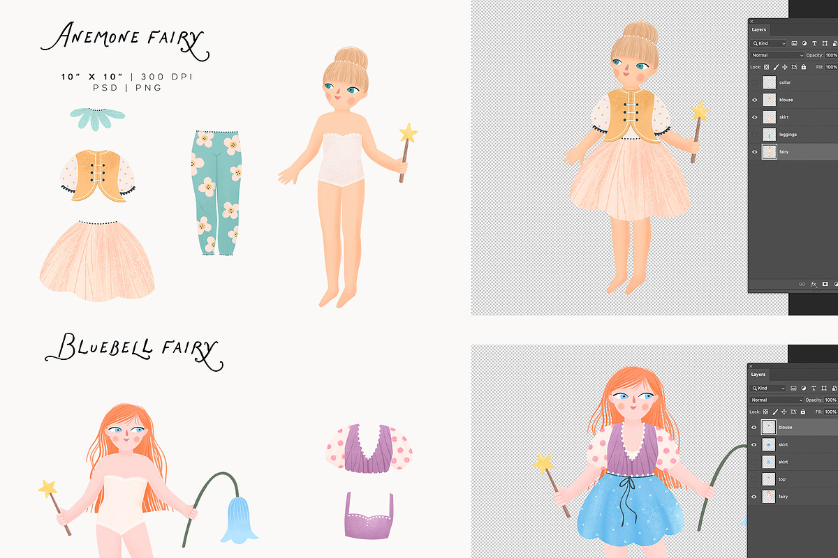FLOWER FAIRIES. The floral alphabet, a Decorative Illustration by annartdreams (Photo 5 of 18)