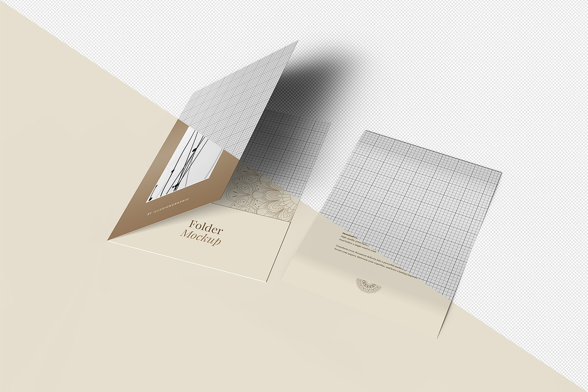 Folder Mockup - 12 Views, a Packaging Mockup by Illusiongraphic (Photo 18 of 28)