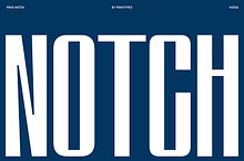 PRAK Notch – Ultra Condensed Font