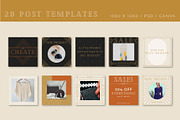 Art Deco Story & Post Templates, a Social Media Template by Liseno Designs (Thumbnail 3 of 8)