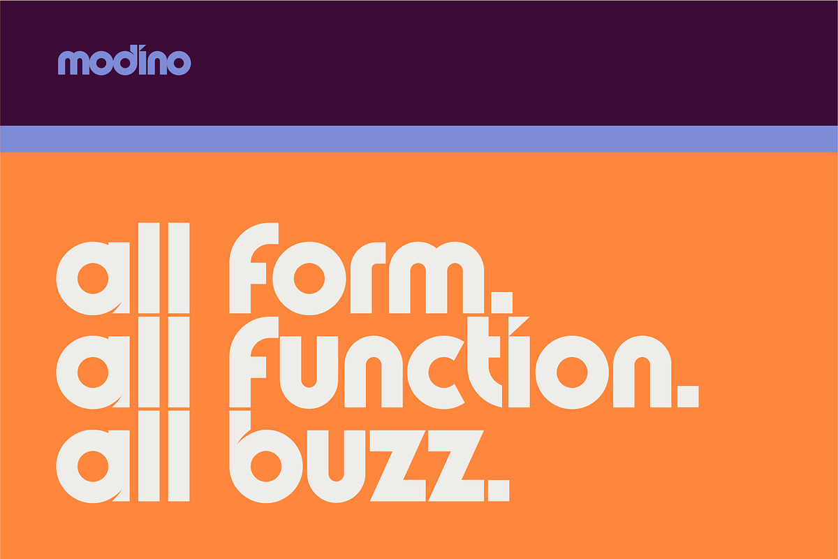 Modino - Geometric Bauhaus Font, a Font by UppercapType (Photo 8 of 10)