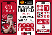 Man United 23/24 Theme Pack | Home, an Icon by IconsEngineer (Thumbnail 1 of 11)