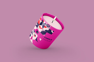 Candle Mockup, a Merchandise Mockup by Qaleb Studio