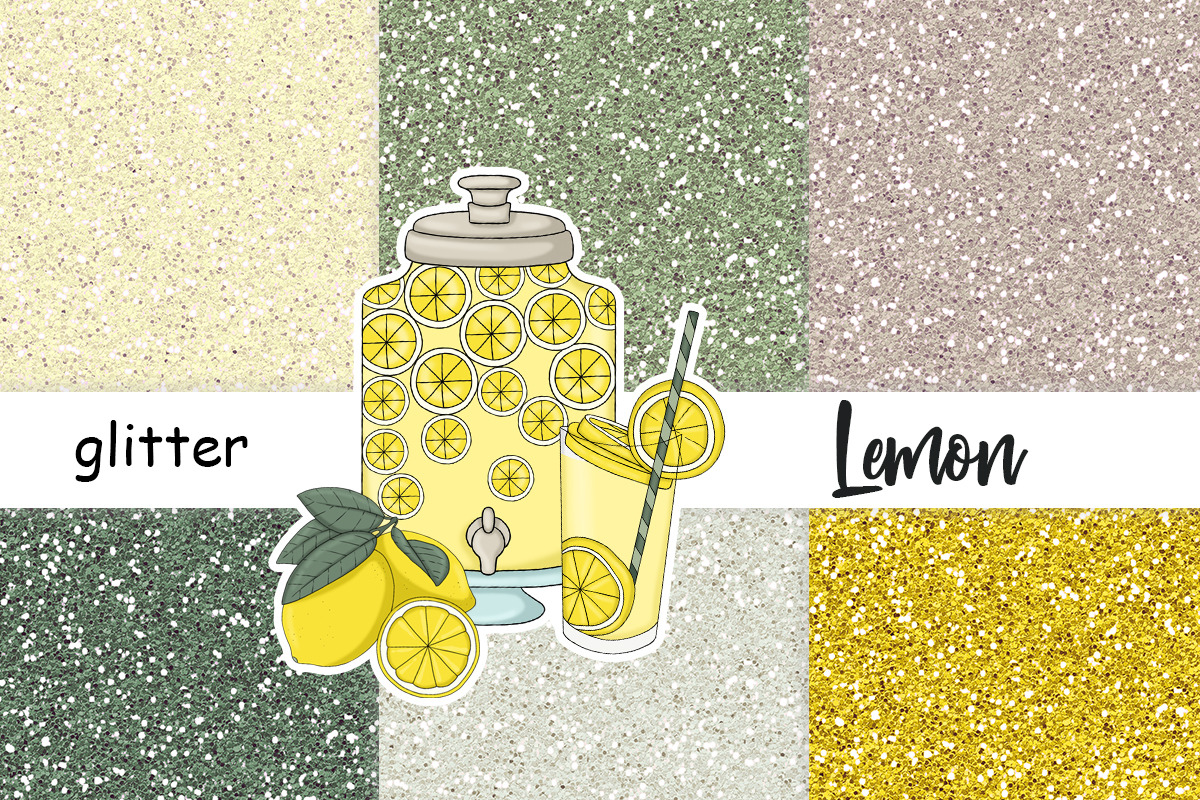 Lemon Glitter, a Texture Graphic by GlamArtZhanna (Photo 3 of 3)