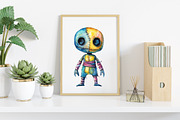 Watercolor Creepy Halloween Clipart, an Illustration by Canvas Craft (Thumbnail 6 of 7)
