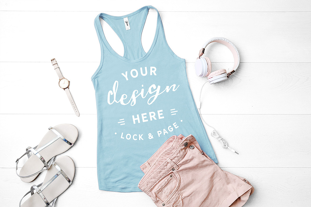 Next Level 1533 Tank Mockup Bundle, a Shirt Mockup by lock and page (Photo 28 of 35)