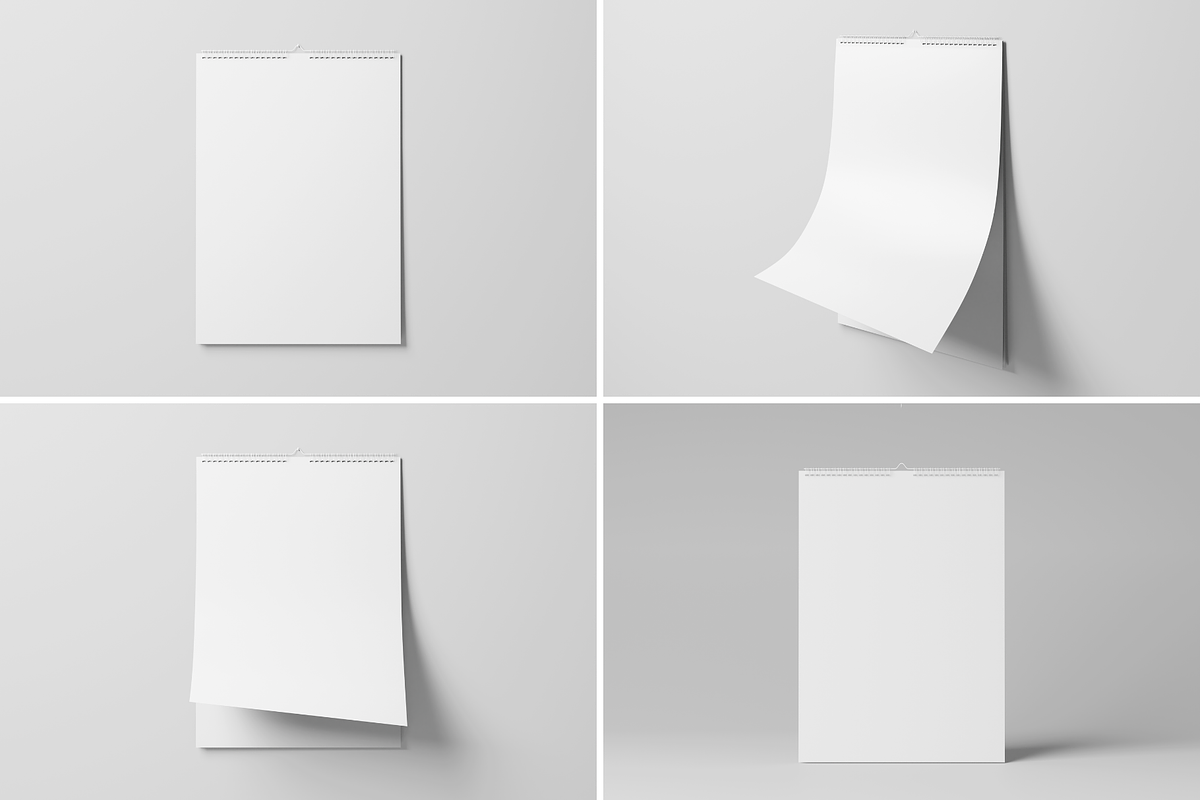 Wall Calendar Mock-up 2, a Household Mockup by BLISS DESIGN (Photo 2 of 4)