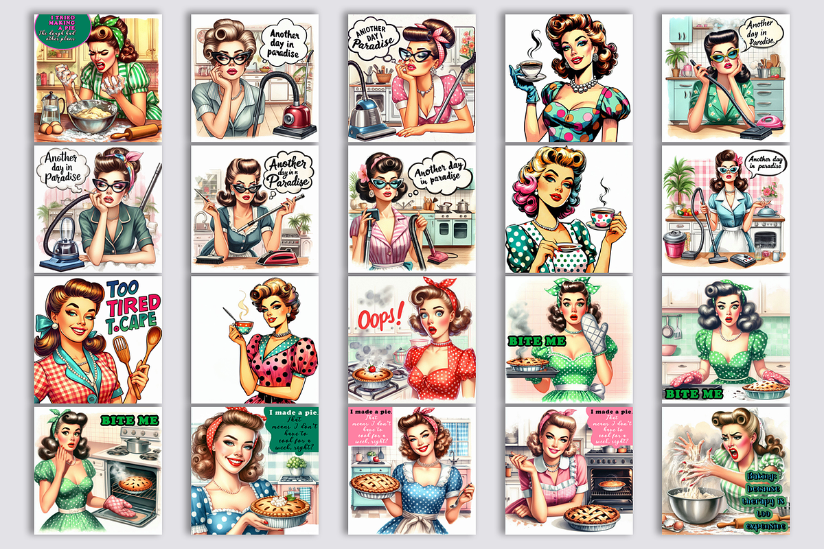 Pin Up Girl Coaster - Sarcastic, a Person Illustration by ElenazlataArt (Photo 8 of 10)