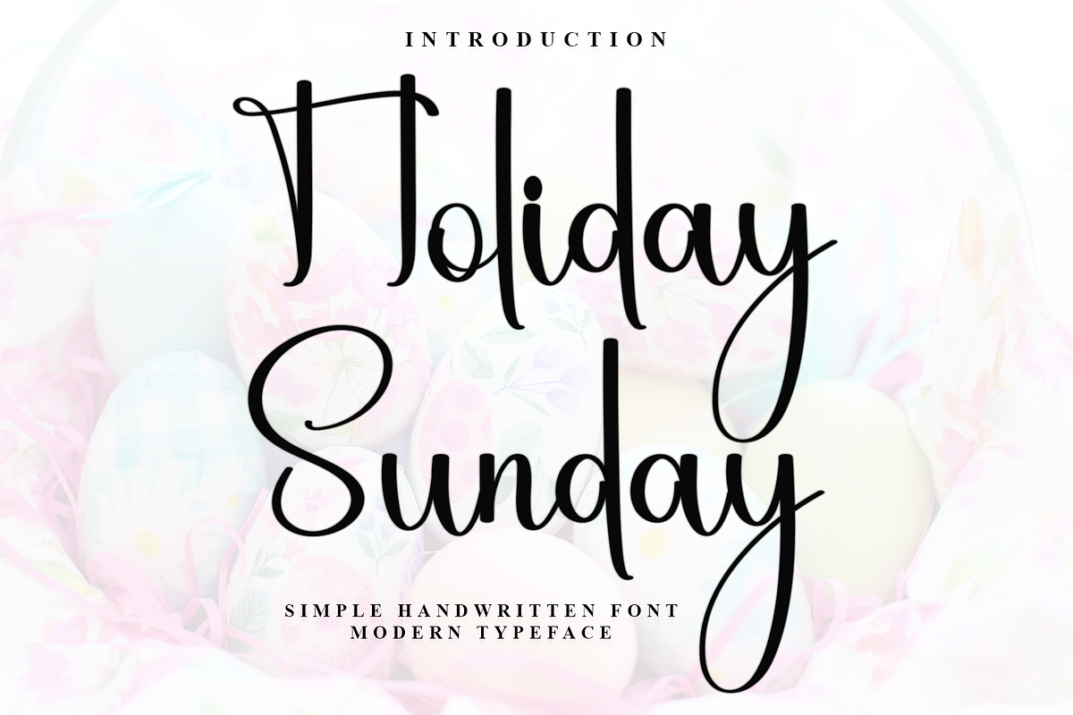 Holiday Sunday, a Handwritten Font by InermediaSTUDIO (Photo 1 of 8)
