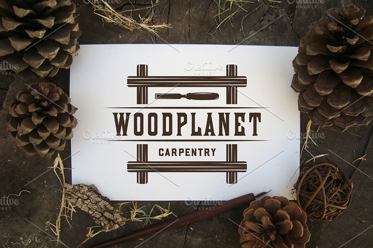 Vintage Carpentry Emblems part 2, a Branding & Logo Template by AkimD (Photo 9 of 10)