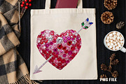 Diamond Glitter Valentine Heart Png, an Illustration by DreamCafeArt (Thumbnail 3 of 4)