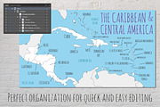 3x Caribbean Illustrated Vector Maps, an Education Illustration by asantosg (Thumbnail 3 of 5)