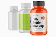 Glossy Pills Bottle Mockup, a Product Mockup by Green Art (Thumbnail 2 of 4)