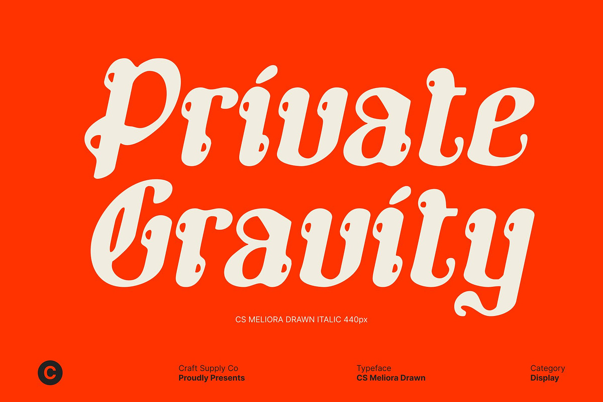 CS Meliora Drawn, a Blackletter Font by Craft Supply Co. (Photo 4 of 8)