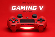 Gaming V Bold Gaming Display Font, a Sans Serif Font by AN Productions (Thumbnail 1 of 6)