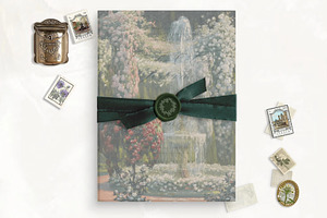 Fountain Print for Vellum Overlay
