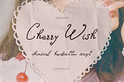 Cherry Wish Romantic Font, a Handwritten Font by BilberryCreates (Thumbnail 1 of 11)