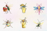 Summer Mosquitoes Clipart, an Illustration by CreationArt (Thumbnail 3 of 5)