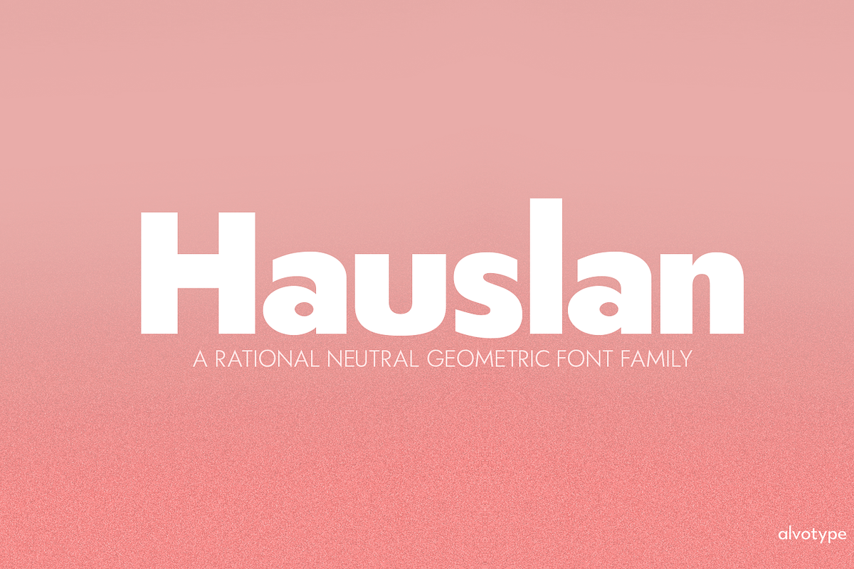 Hauslan [90% OFF], a Sans Serif Font by Alvotype (Photo 1 of 5)
