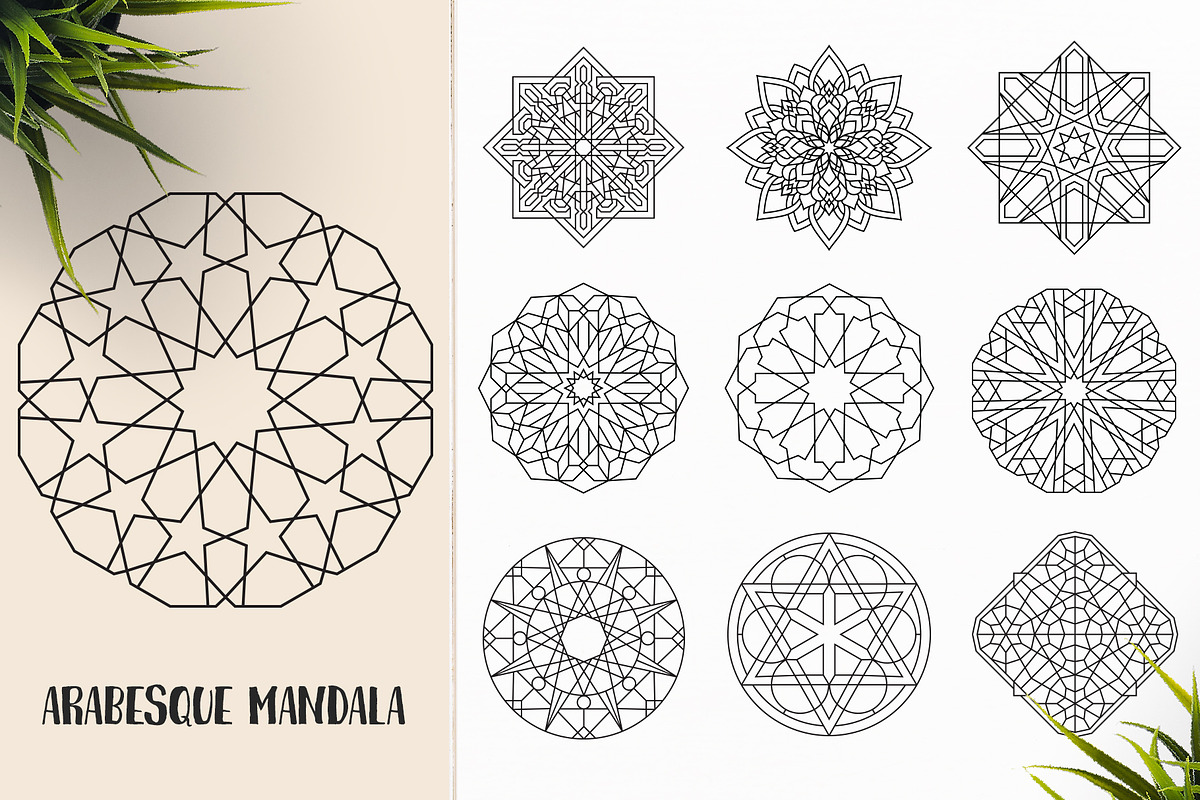 530 Vector Mandala Ornaments, an Animal Illustration by pixaroma (Photo 34 of 55)