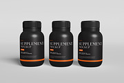 Supplement Bottle Mockup, a Packaging Mockup by GraphicWindow (Thumbnail 3 of 6)