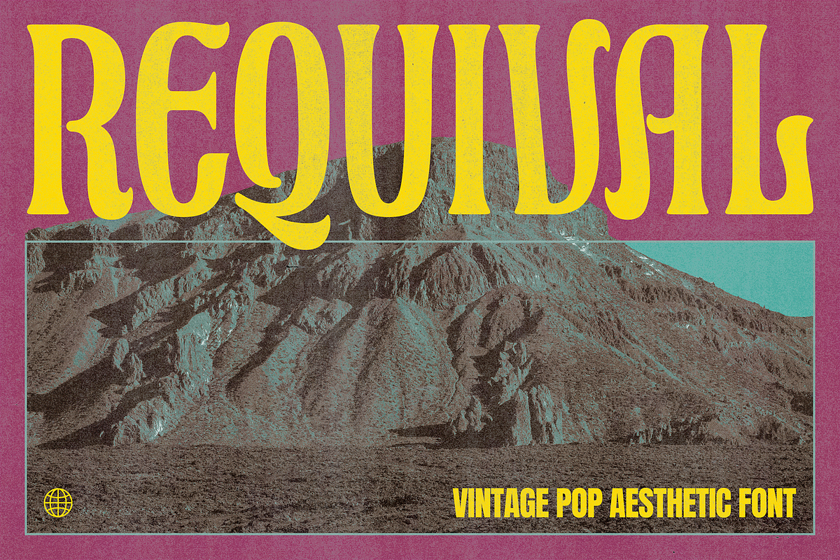 Requival - Pop Aesthetic Fonts, a Serif Font by Konstantine Studio (Photo 1 of 3)