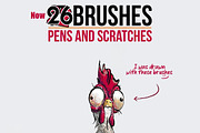Chicken Scratch Procreate Brushes, a Brush Add-On by Annex1 (Thumbnail 3 of 4)