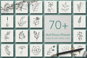 HAND DRAWN FLORAL COLLECTION Vol.3