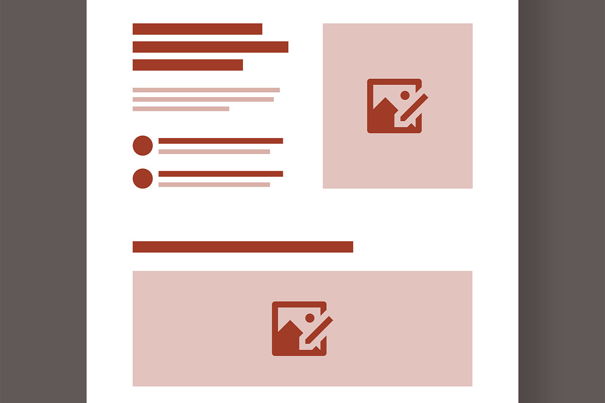 Modern Wireframe Landing Page Layout, a Wireframe Template by MightyDesign (Photo 3 of 9)