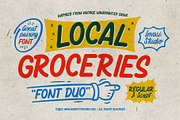Local Groceries - Vintage Sign Duo, a Script Font by Invasi Studio (Thumbnail 1 of 10)