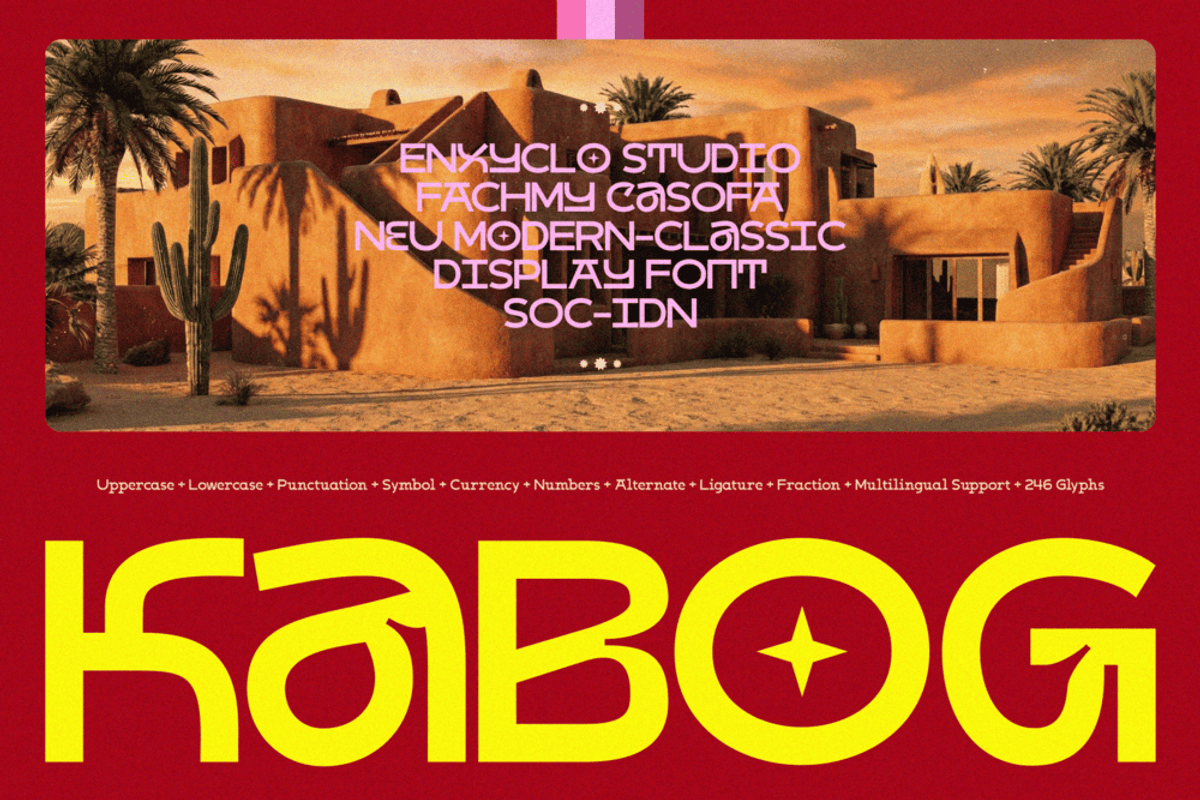 Kabog — Modern & Classic Font, a Sans Serif Font by Enxyclo Studio (Photo 1 of 15)