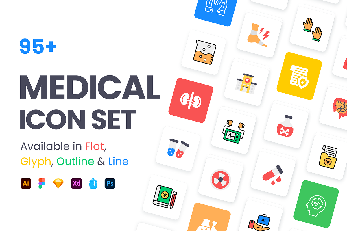 Medical Icon Set, a Duotone Icon by Brickclay (Photo 1 of 12)