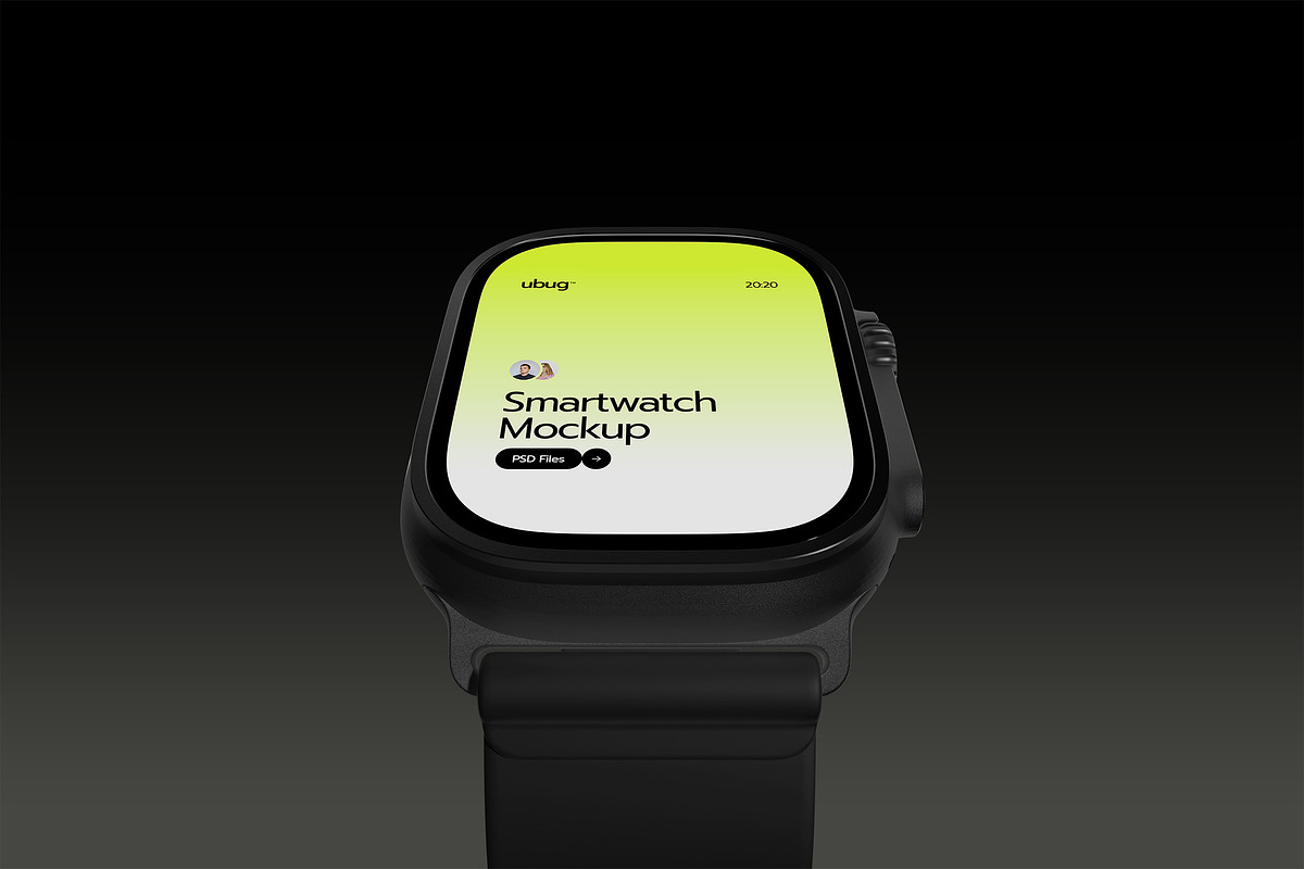 Smartwatch Mockup Pack, a Wearable Device Mockup by Neermana (Photo 9 of 12)