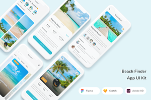 Beach Finder App UI Kit