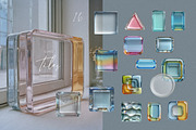 Glassarium — Glass Tiles Collage Kit, an Object Graphic by R-studio (Thumbnail 3 of 11)