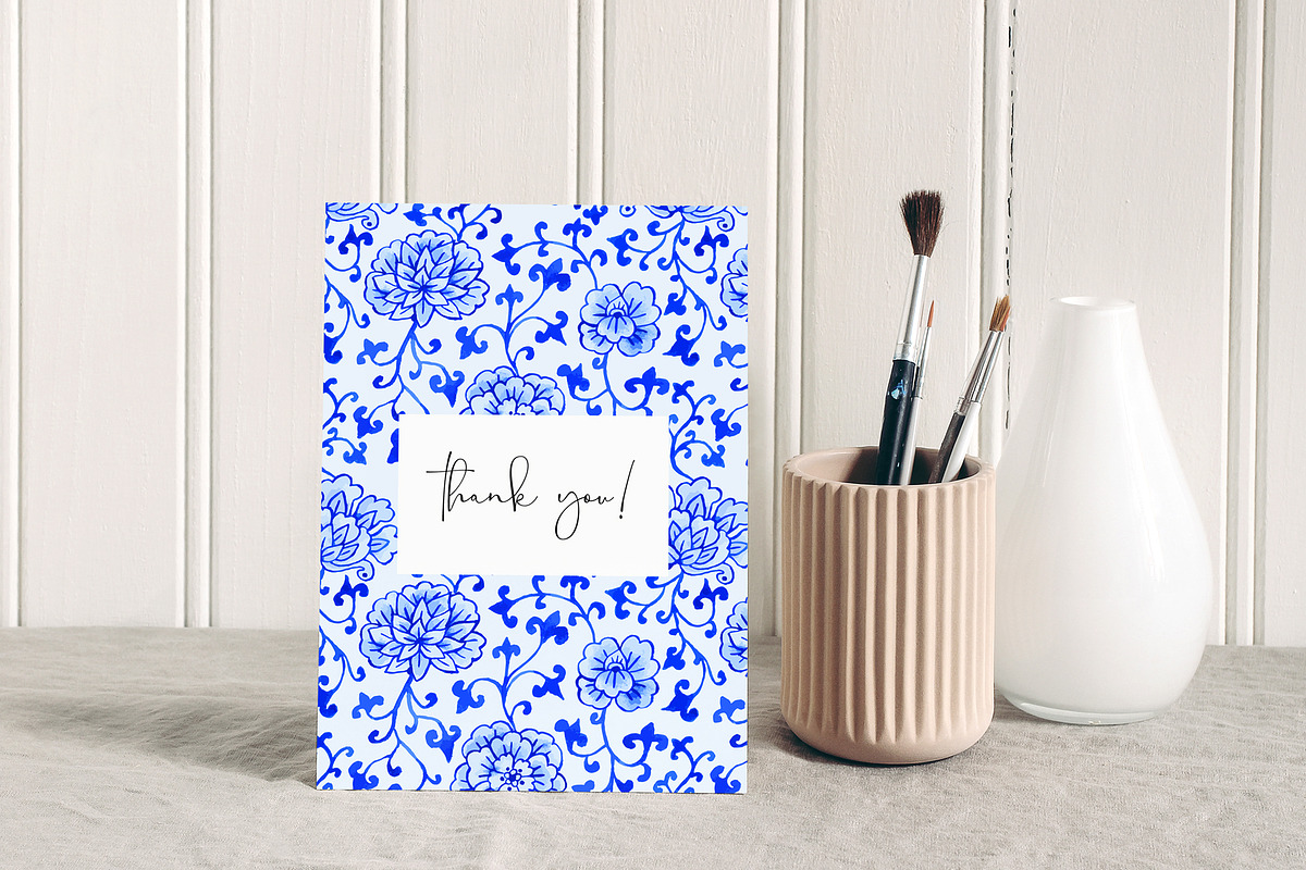 Chinoiserie Ginger Jar Watercolor, a Pattern Graphic by Rose Design (Photo 10 of 10)