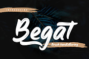 Begat - Brush Handwritten Font, a Script Font by productype1 (Thumbnail 1 of 8)
