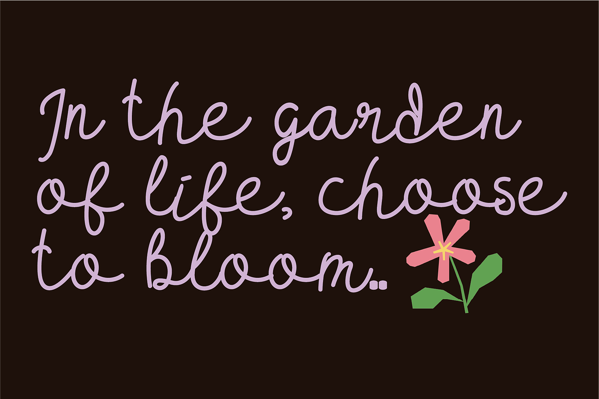 Bloomette Handwritten Script Font, a Handwritten Font by Berdansabersama (Photo 3 of 8)