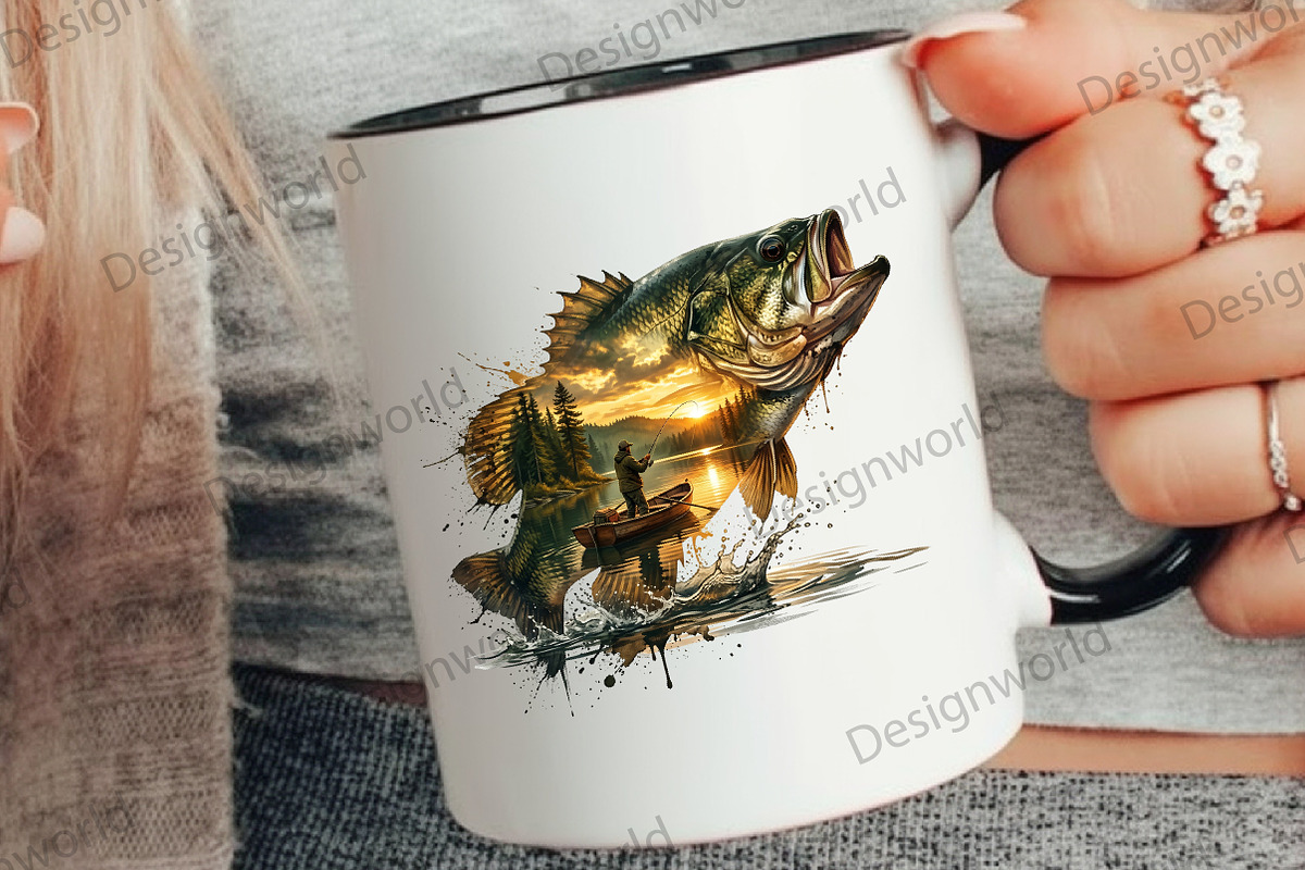 Fishing Double Exposure PNG png, a Seasonal Illustration by Designworld (Photo 4 of 4)