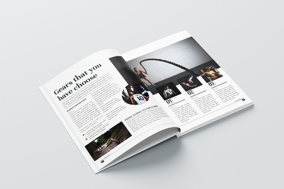 Sports Magazine Template, a Magazine Template by obidullah_01 (Photo 6 of 10)